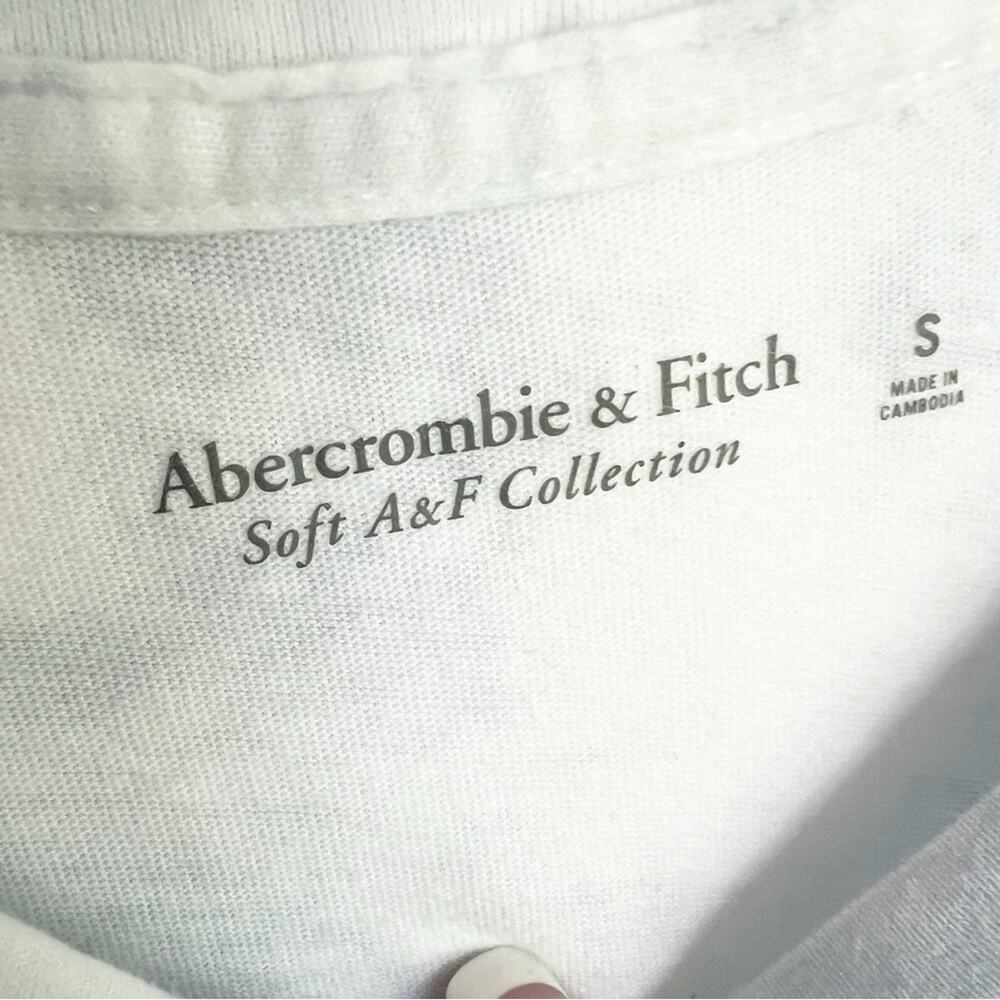 Abercrombie & Fitch Tie Dye Logo Ling Sleeve Tee NWT - Picture 6 of 7